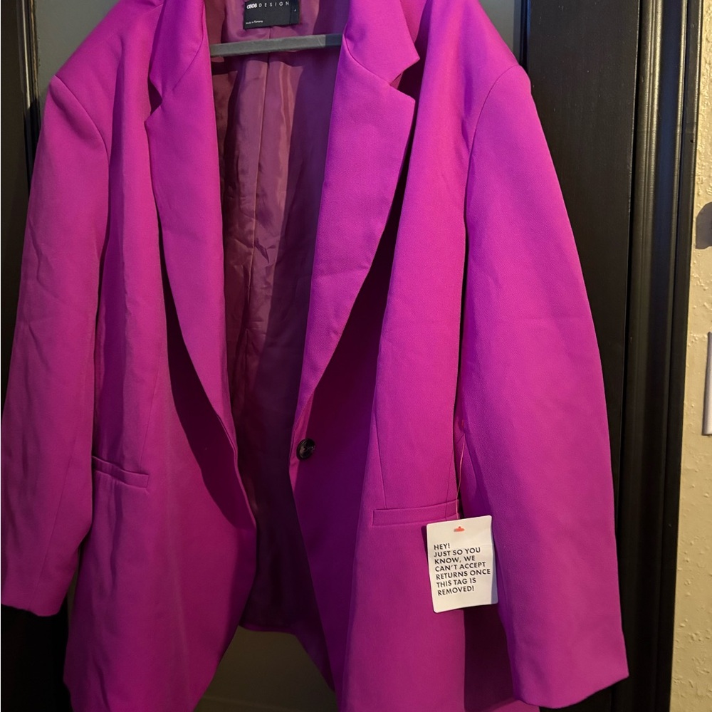 ASOS Pink Blazer Modern Oversized Suit Jacket